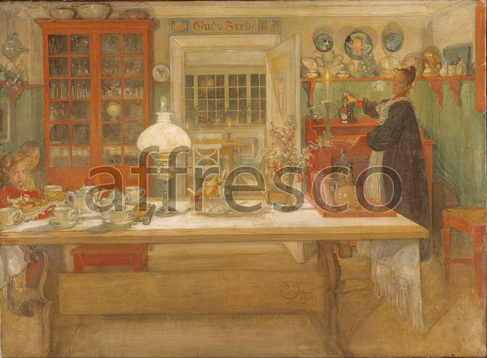 Impressionists & Post-Impressionists | Carl Larsson Getting Ready for a Game | Affresco Factory