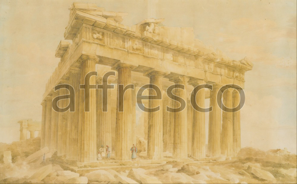 Classic landscapes | Lusieri Giovanni Battista The Parthenon from the Northwest | Affresco Factory