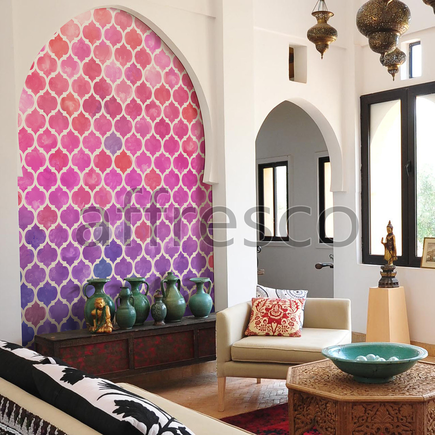 Handmade wallpaper, Handmade wallpaper | Moroccan Watercolor