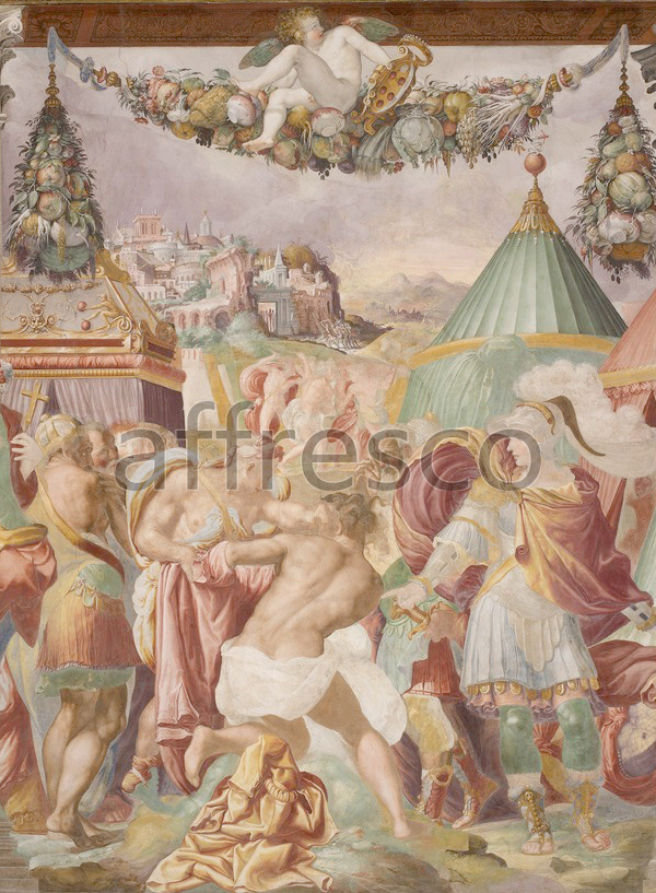 Scenic themes | Francesco Salviati Camillo punishes the treacherous teacher from Falerii | Affresco Factory