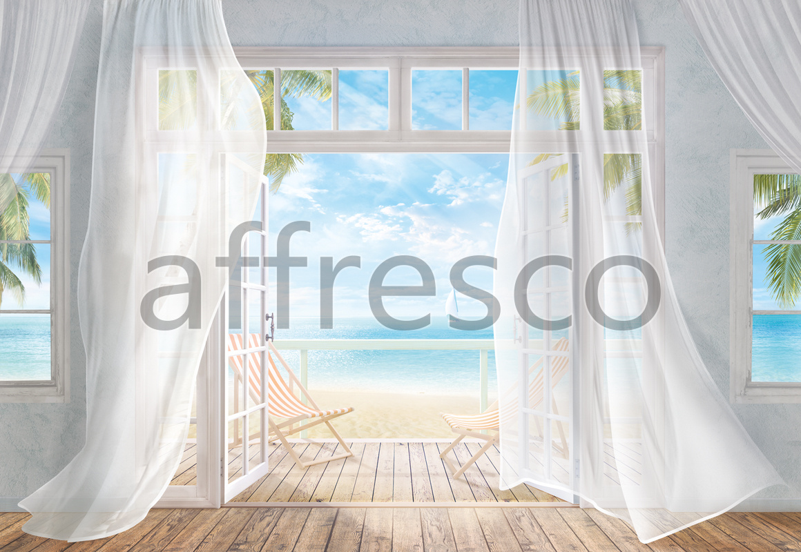 6874 | The best landscapes | Terrace in the morning | Affresco Factory
