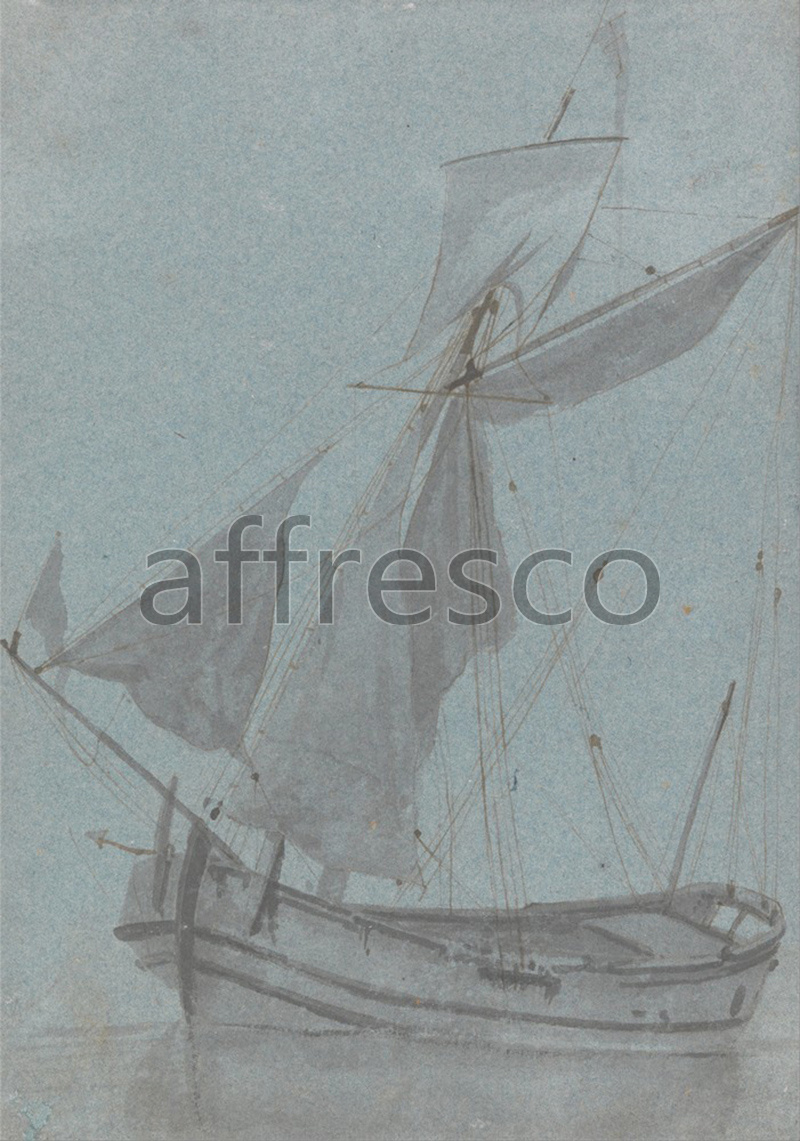 Marine art | Samuel Scott A Coastal Barge | Affresco Factory