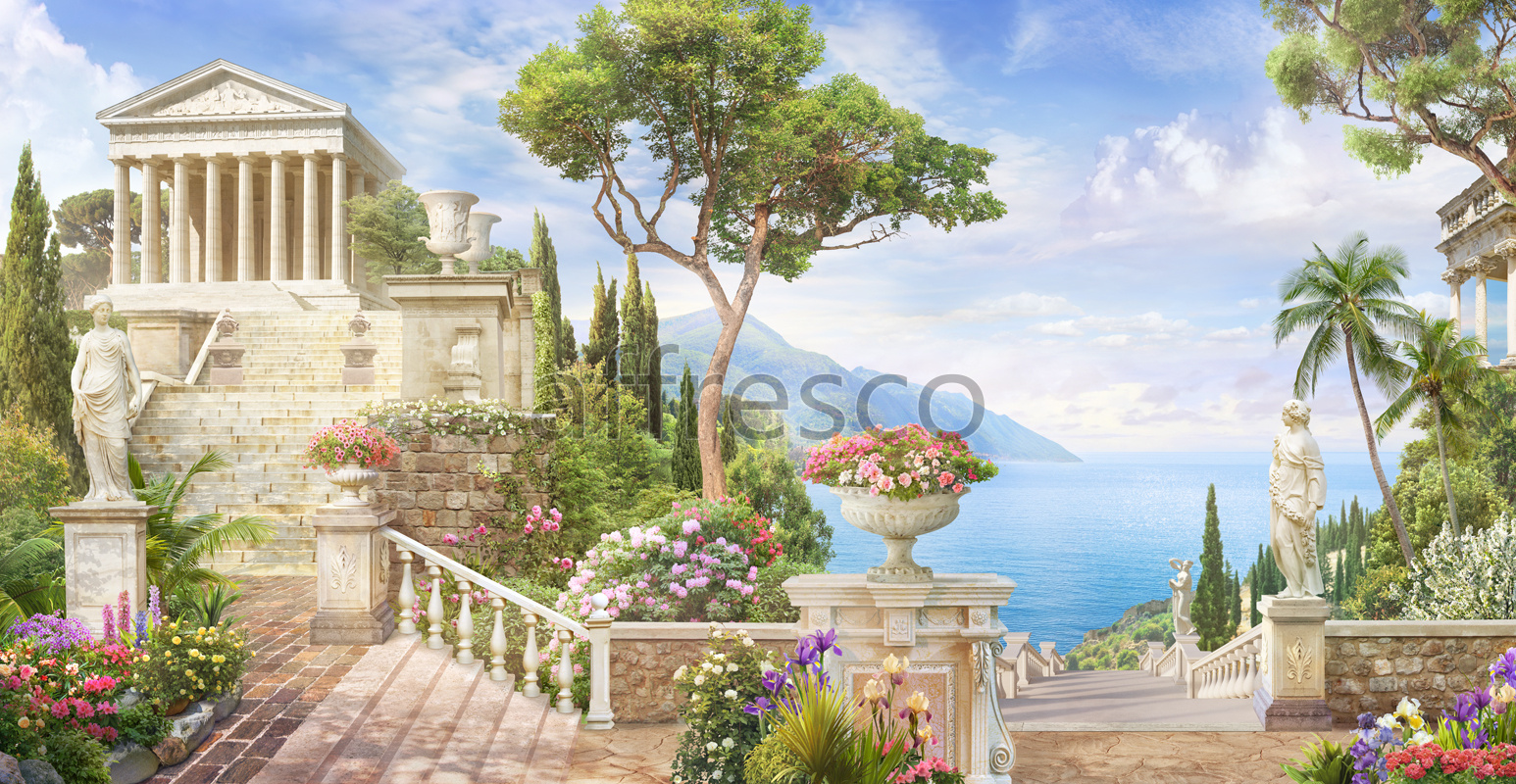 6876 | The best landscapes | Greek motive | Affresco Factory