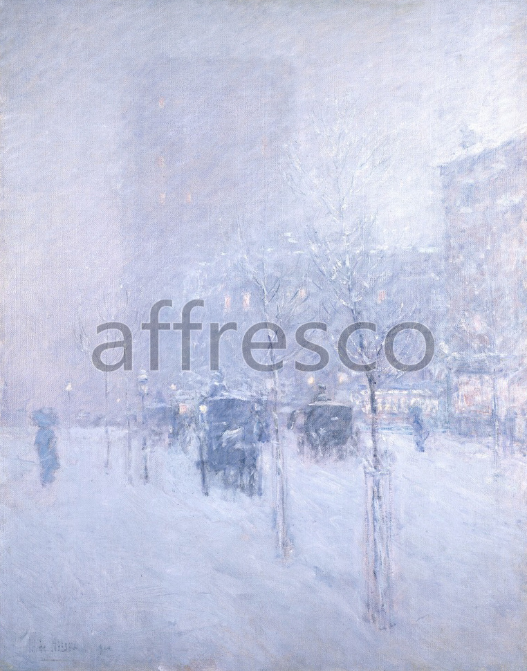 Impressionists & Post-Impressionists | Frederick Childe Hassam Late Afternoon New York Winter | Affresco Factory