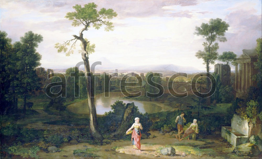 Classic landscapes | Washington Allston Italian Landscape | Affresco Factory