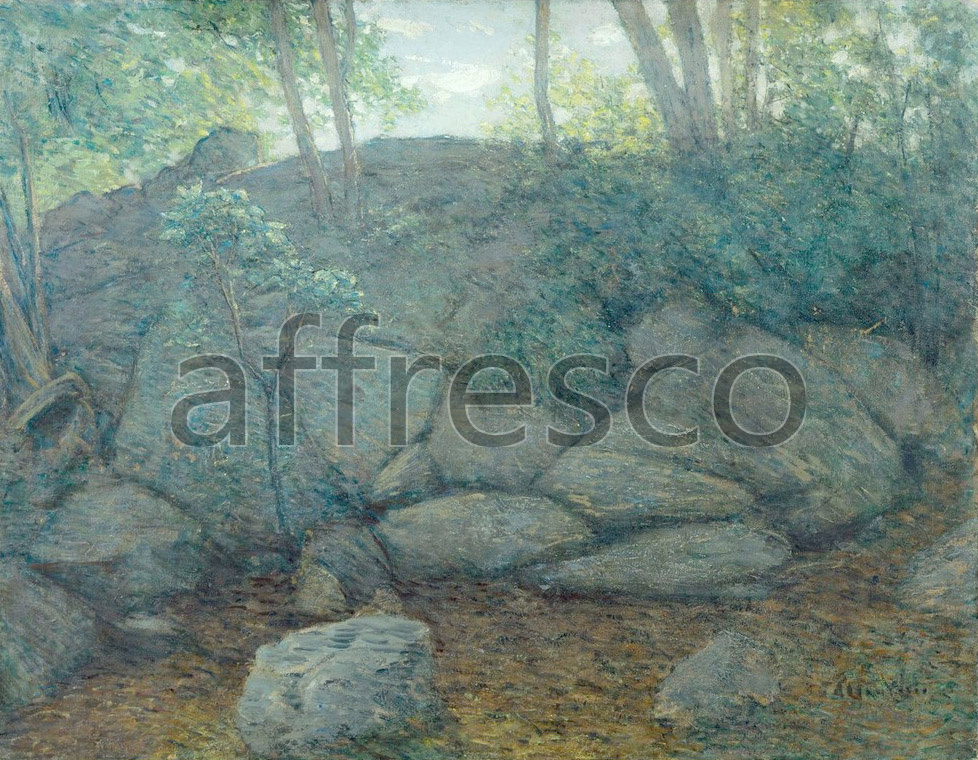 Impressionists & Post-Impressionists | Julian Alden Weir Woodland Rocks | Affresco Factory
