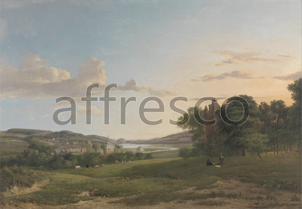 Classic landscapes | Patrick Nasmyth A View of Cessford and the Village of Caverton Roxboroughshire in the Distance | Affresco Factory