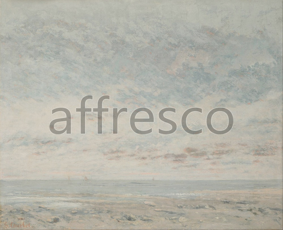 Marine art | Gustave Courbet Low Tide at Trouville | Affresco Factory