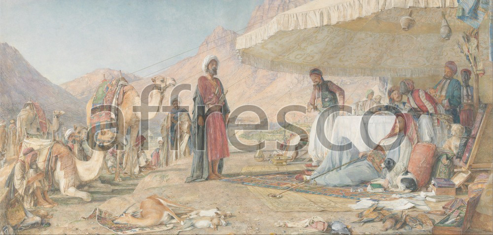 Scenic themes | John Frederick Lewis A Frank Encampment in the Desert of Mount Sinai | Affresco Factory
