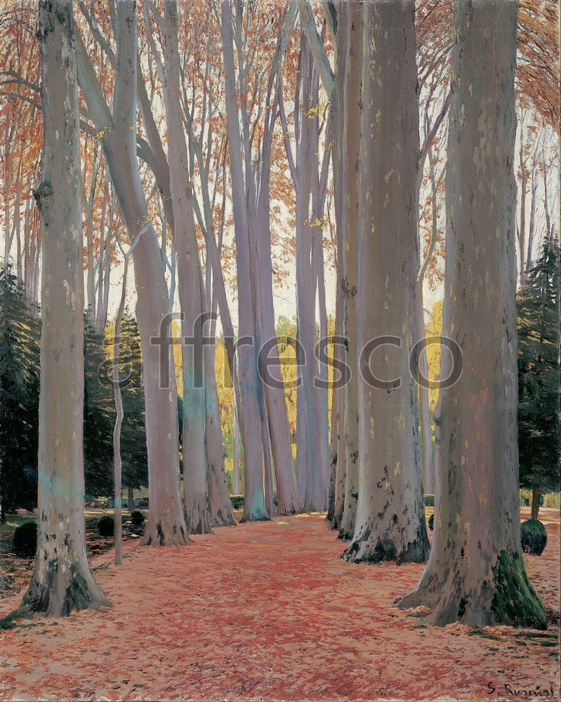 Impressionists & Post-Impressionists | Santiago Rusinol Avenue of Plane Trees | Affresco Factory