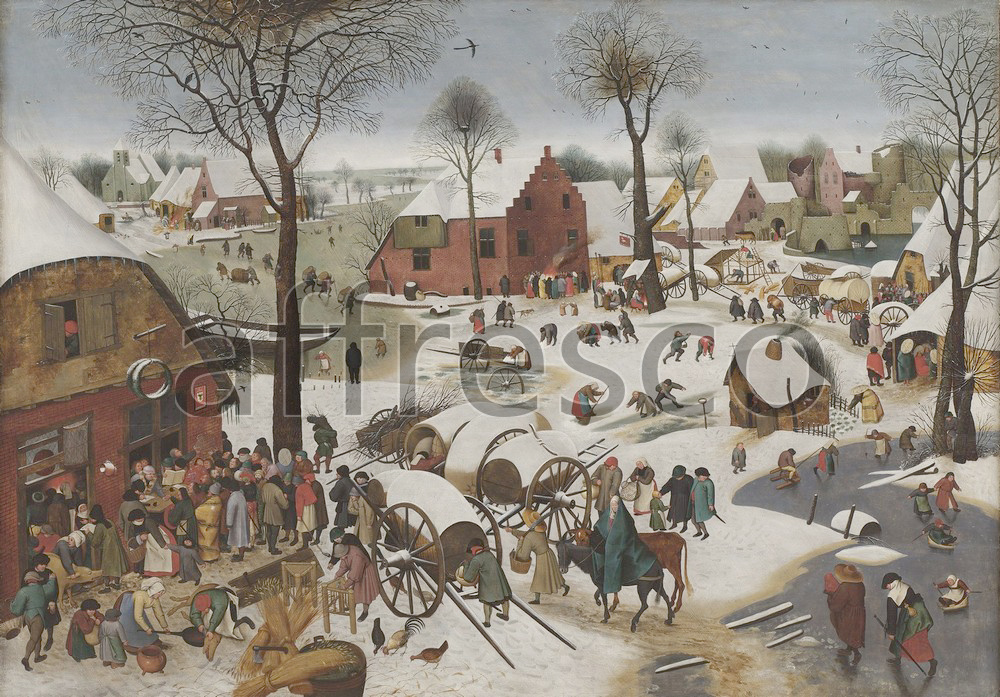 Scenic themes | Census at Bethlehem Workshop Pieter Brueghel the Younger | Affresco Factory