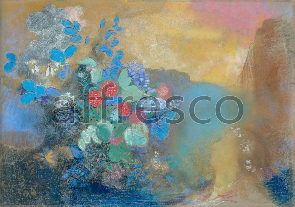 Impressionists & Post-Impressionists | Odilon Redon Ophelia Among the Flowers | Affresco Factory