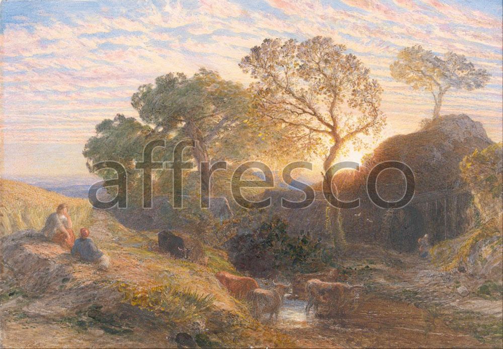 Classic landscapes | Samuel Palmer Sunset | Affresco Factory