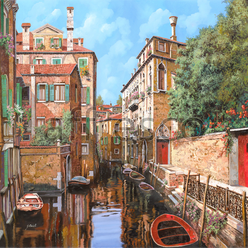 6788 | Picturesque scenery | Venetian canal | Affresco Factory