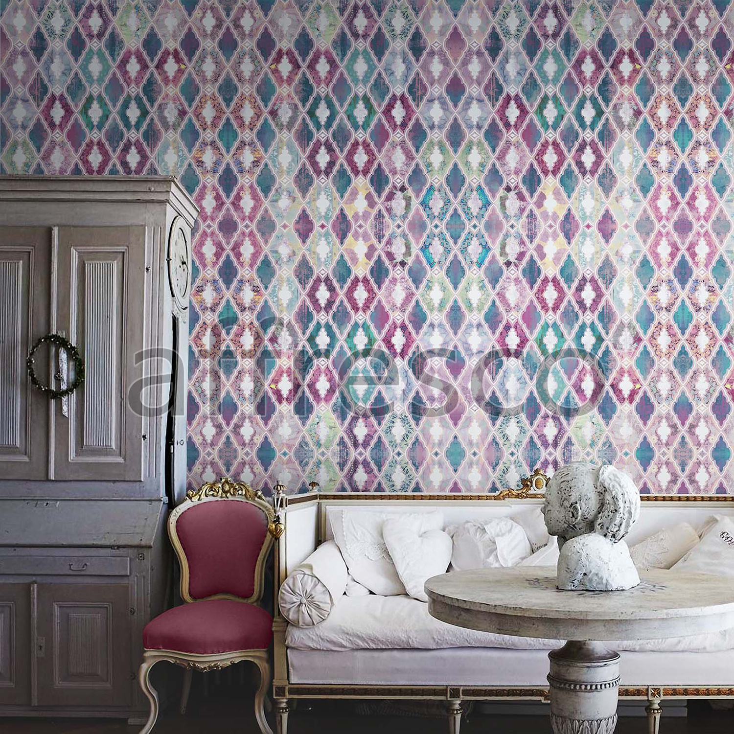 Handmade wallpaper, Handmade wallpaper | Colorful Rhombus