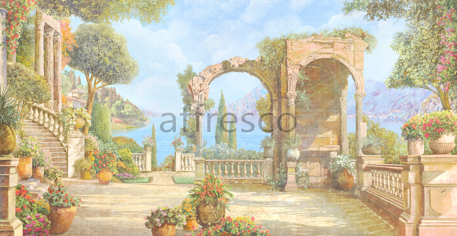 6872 | Picturesque scenery | Archs and the sea | Affresco Factory