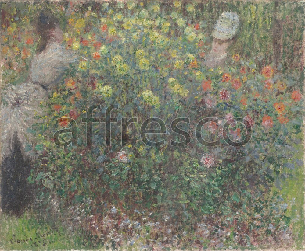 Impressionists & Post-Impressionists | Claude Monet Ladies in Flowers | Affresco Factory