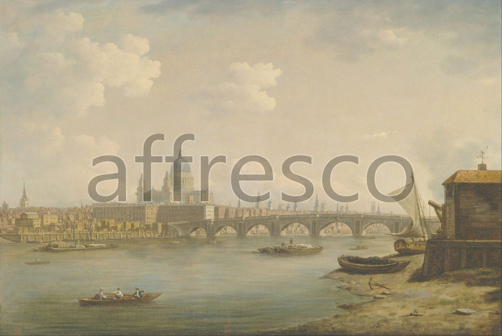 Classic landscapes | William Marlow  St. Pauls and Blackfriars Bridge | Affresco Factory