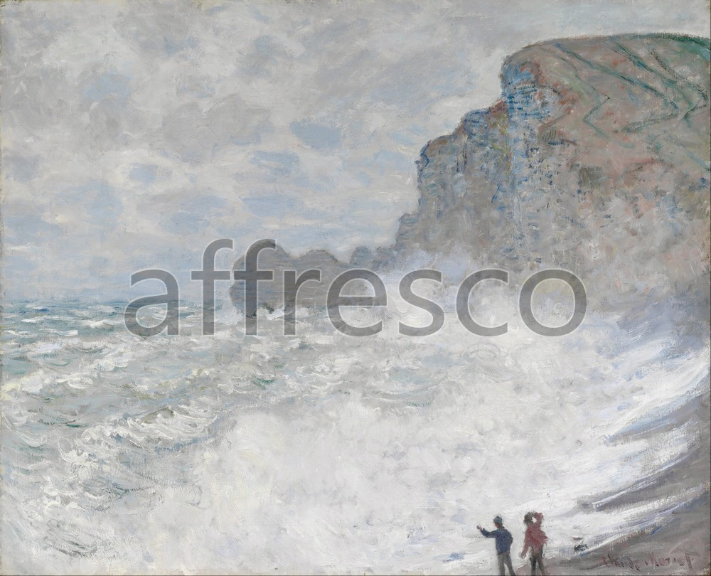 Impressionists & Post-Impressionists | Claude Monet Rough weather at Etretat | Affresco Factory