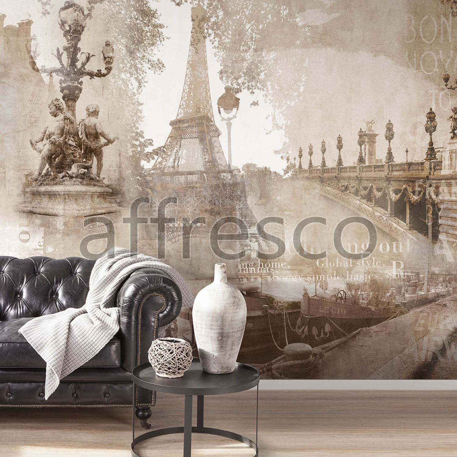 Handmade wallpaper, Handmade wallpaper | Retro Paris