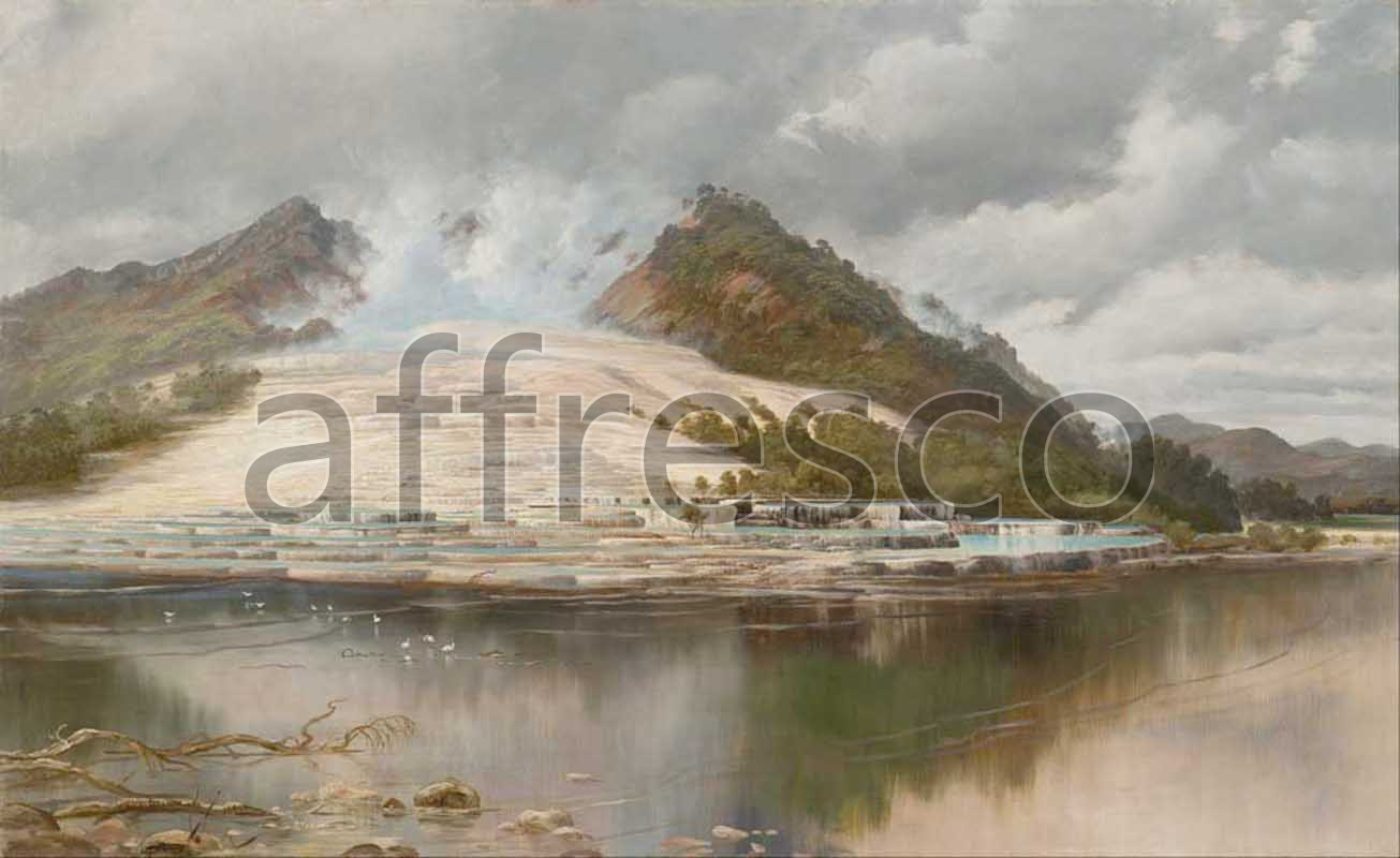 Classic landscapes | Charles Blomfield White Terraces Rotomahana | Affresco Factory