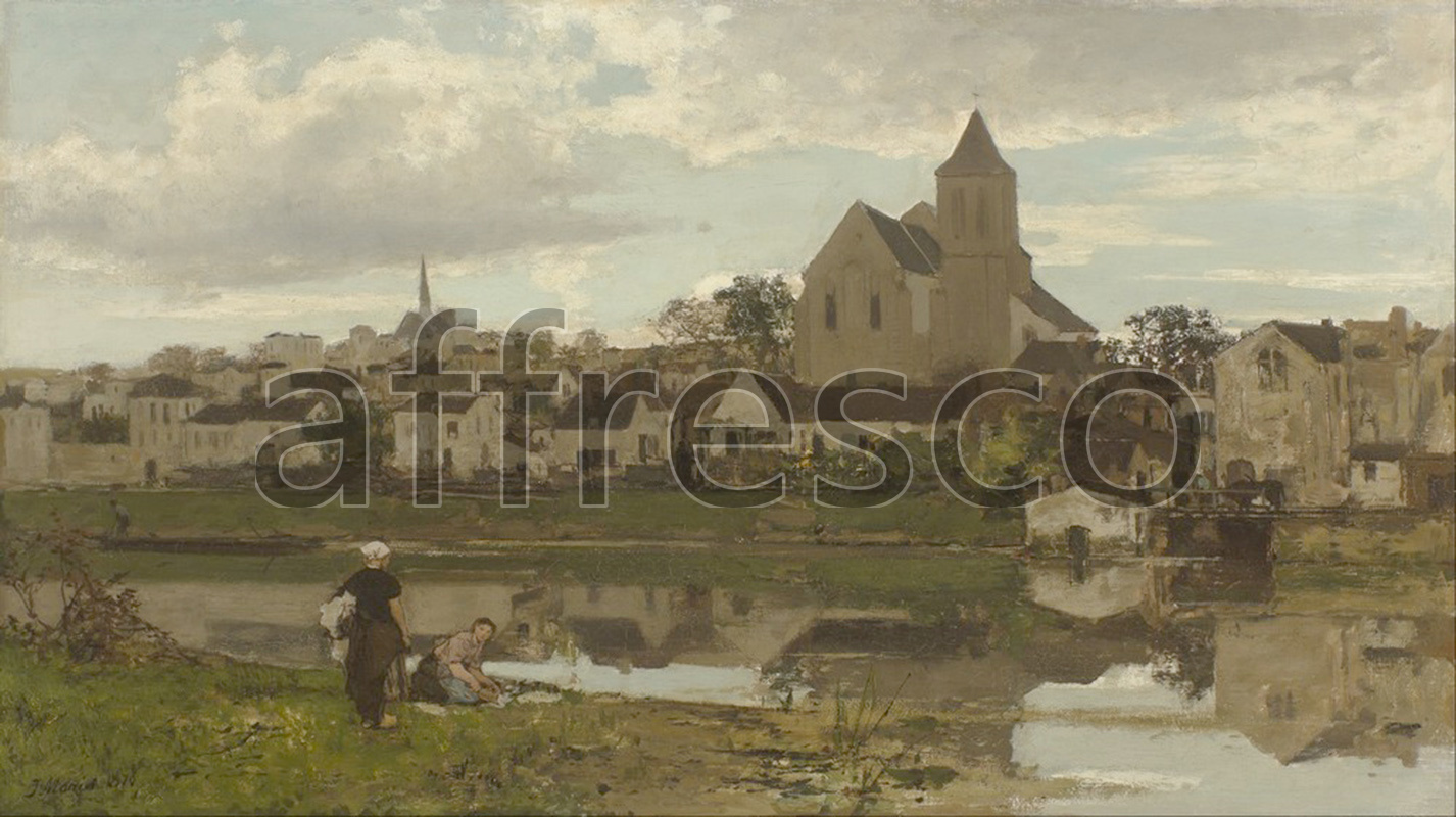 Classic landscapes | Jacob Maris View at Montigny sur Loing | Affresco Factory