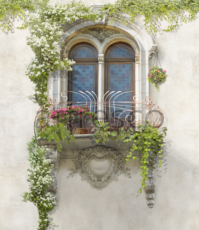 4968 | The best landscapes | Blooming window | Affresco Factory