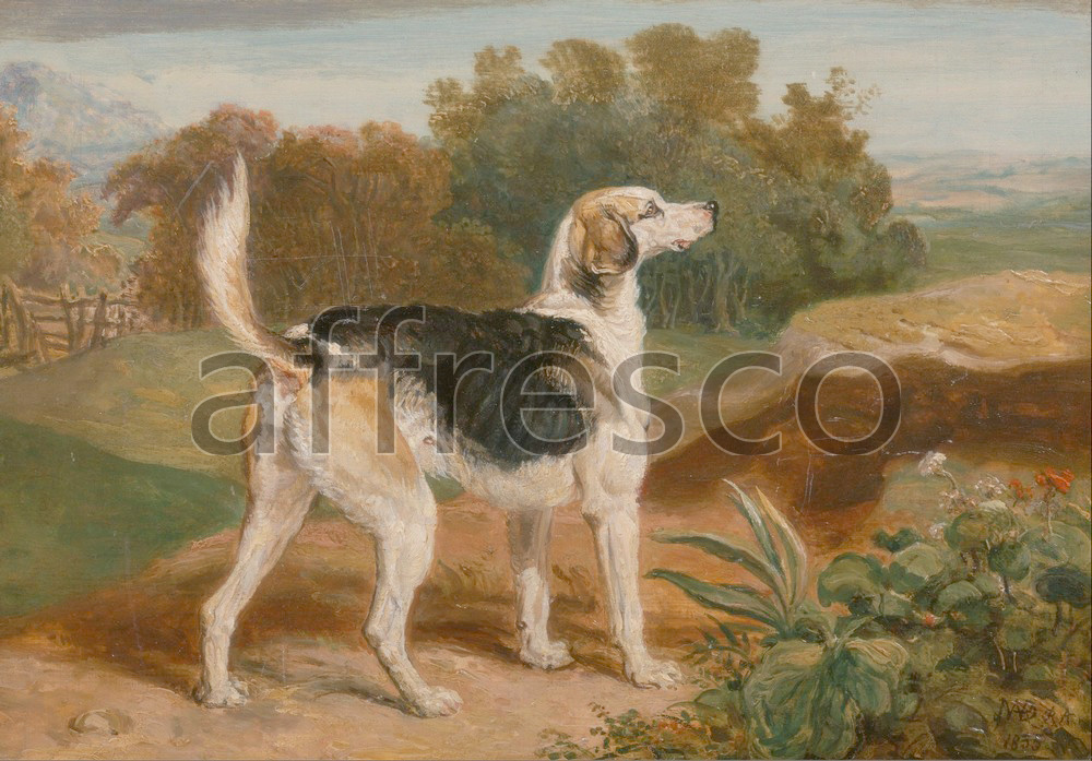 Paintings of animals | James Ward Ravager One of the Lambton Hounds | Affresco Factory