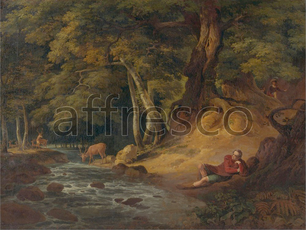 Classic landscapes | William Hodges Jacques and the Wounded Stag | Affresco Factory