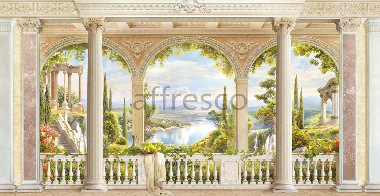 6532 | The best landscapes | Lake view from a balcony | Affresco Factory