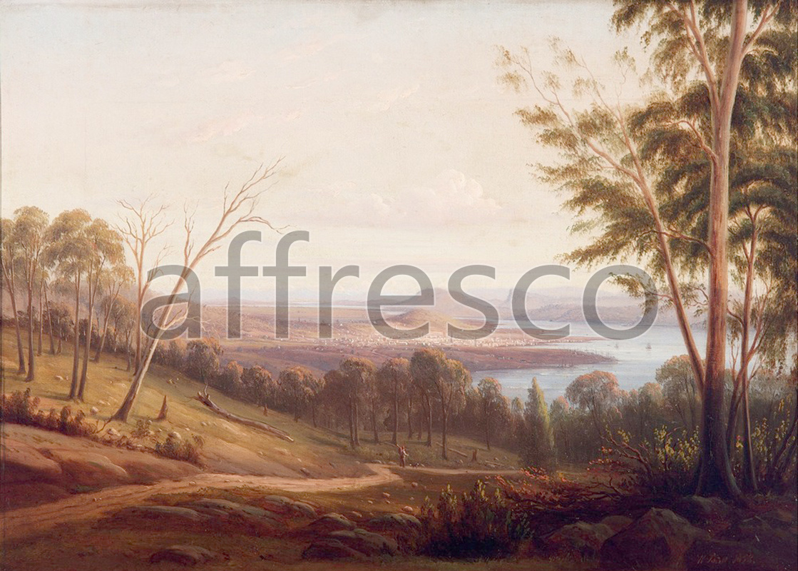 Classic landscapes | Knut Bull View of Hobart Town | Affresco Factory