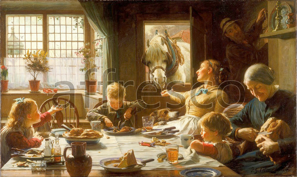 Scenic themes | Frederick George Cotman One of the Family | Affresco Factory