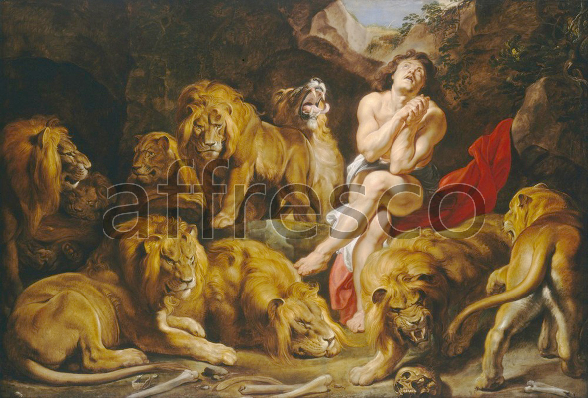 Classical antiquity themes | Sir Peter Paul Rubens Daniel in the Lions Den | Affresco Factory