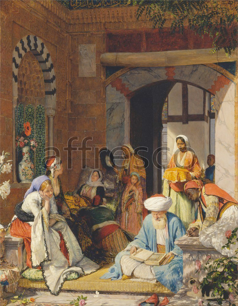 Scenic themes | John Frederick Lewis And the Prayer of Faith Shall Save the Sick | Affresco Factory
