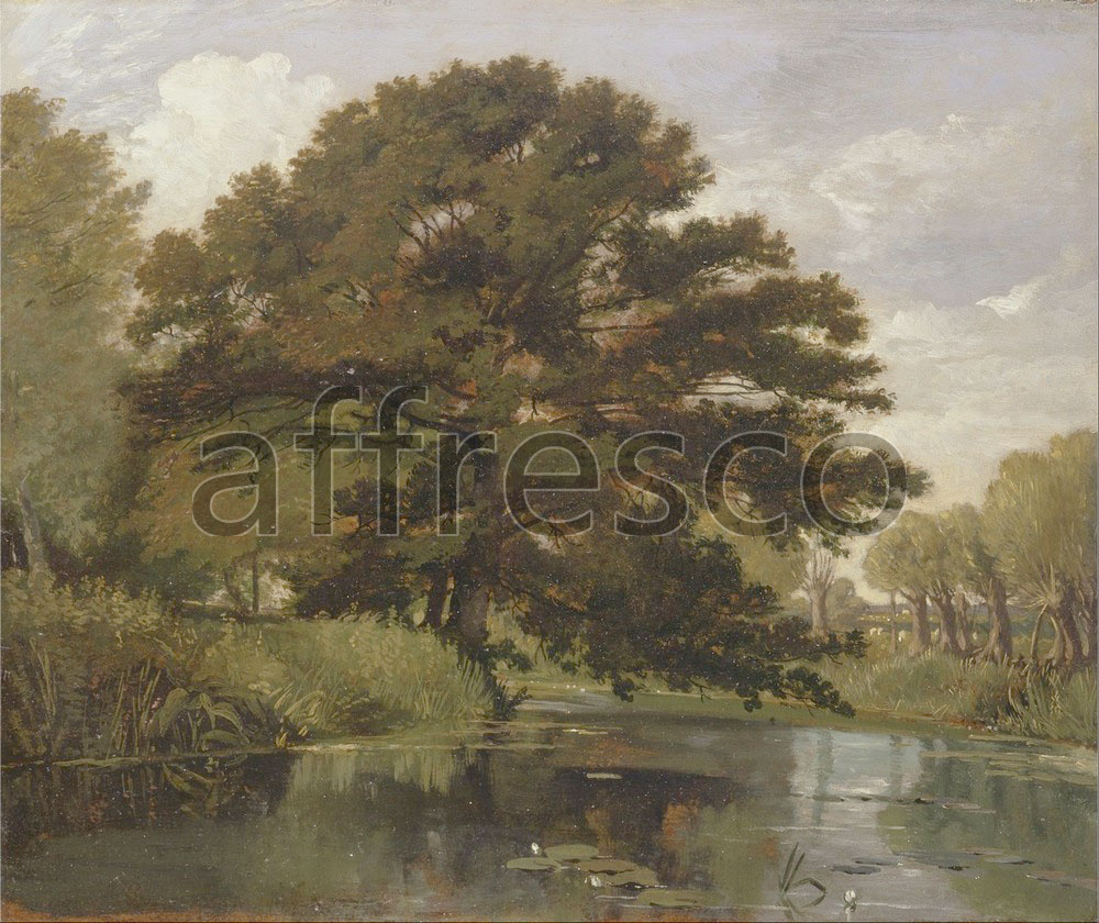 Classic landscapes | William Alfred Delamotte On the Isis Waterperry Oxfordshire | Affresco Factory