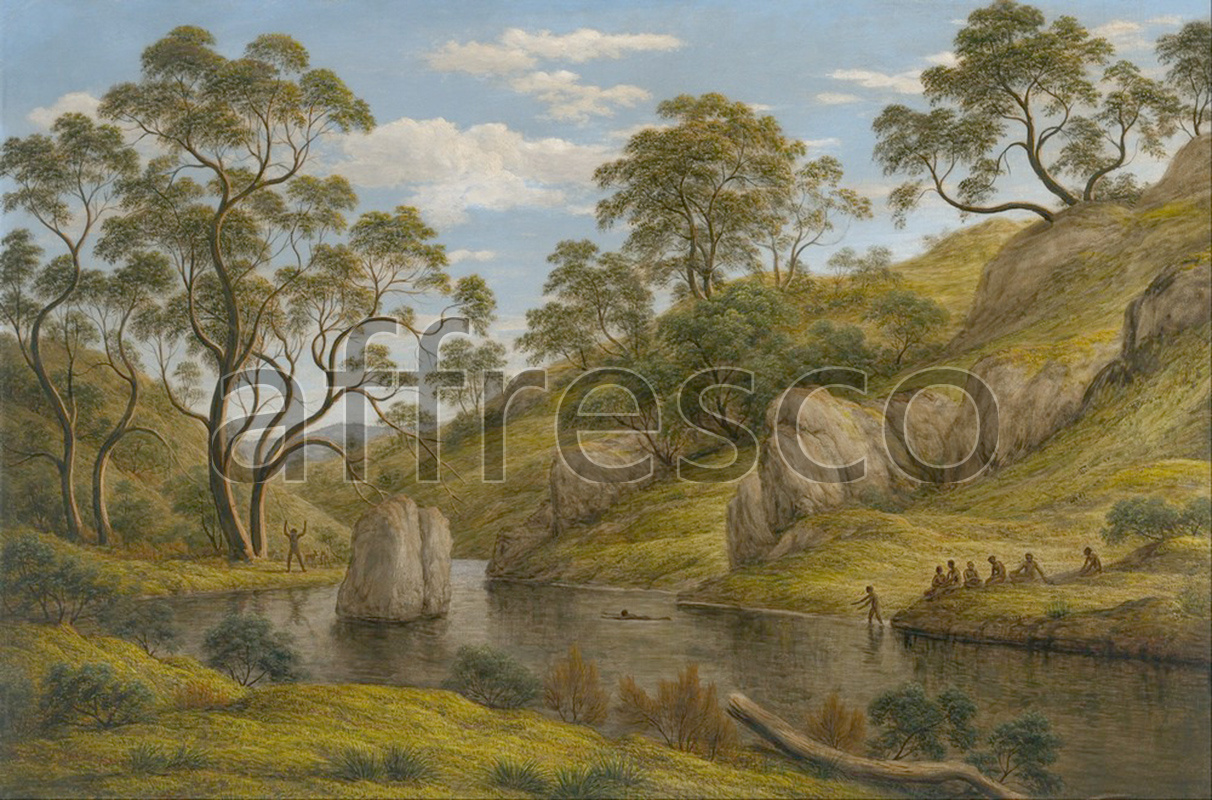 Classic landscapes | John Glover The bath of Diana Van Diemens Land | Affresco Factory