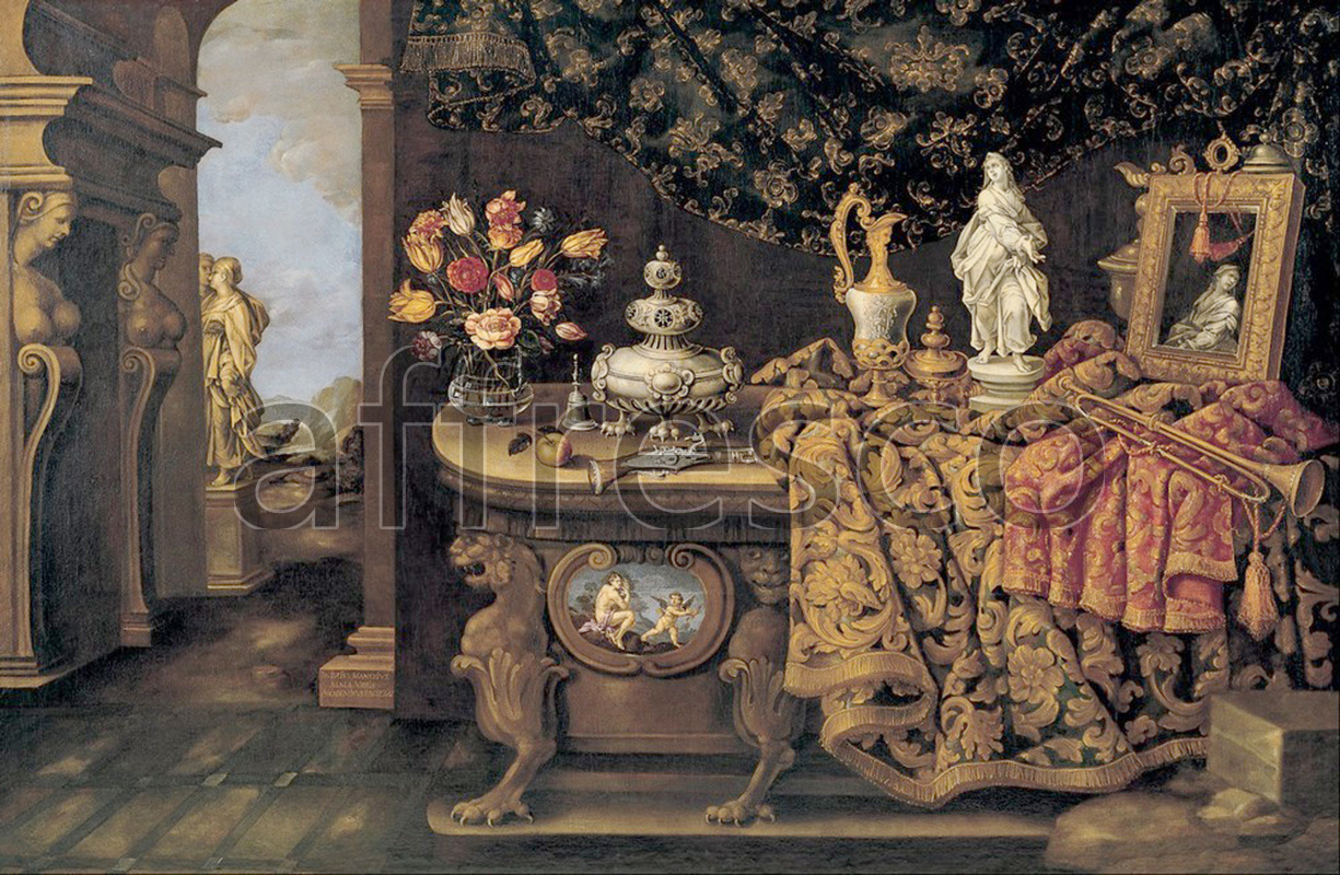 Still life | Giovanni Battista Manerius The Five Senses | Affresco Factory
