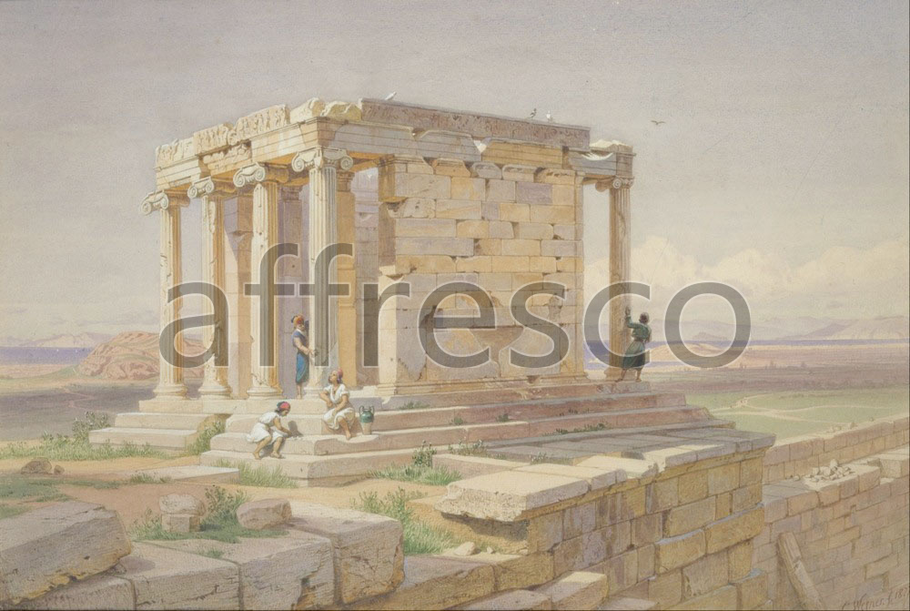 Classic landscapes | Werner Carl Friedrich The Temple of Athena Nike View from the North East | Affresco Factory