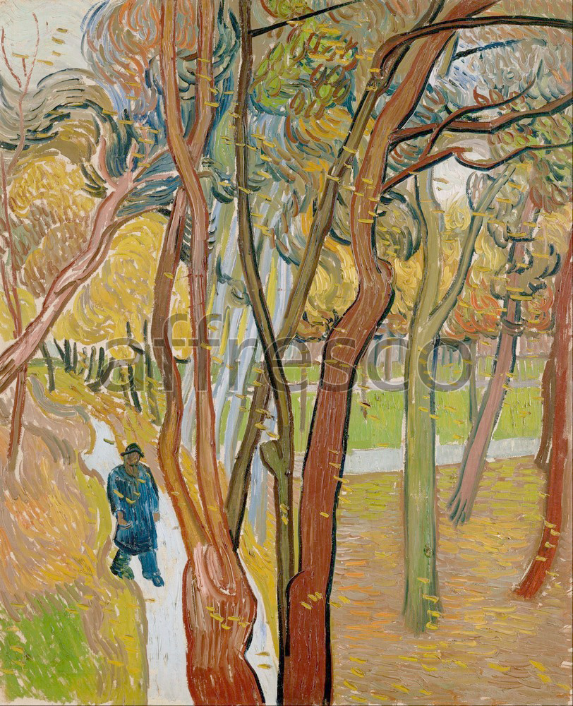 Impressionists & Post-Impressionists | Vincent van Gogh The garden of Saint Pauls Hospital | Affresco Factory