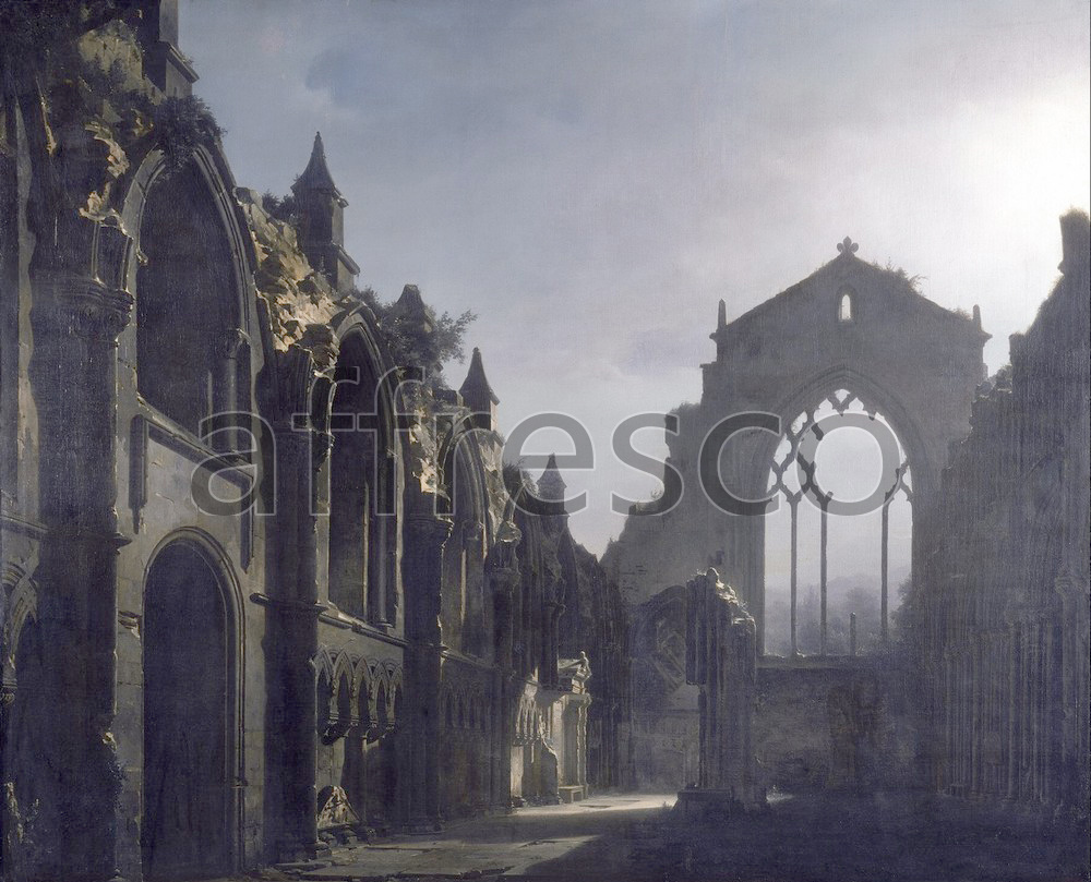 Classic landscapes | Louis Daguerre The Ruins of Holyrood Chapel | Affresco Factory