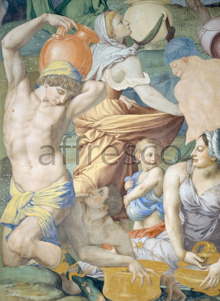 Biblical themes | Agnolo Bronzino The falling of the Manna | Affresco Factory