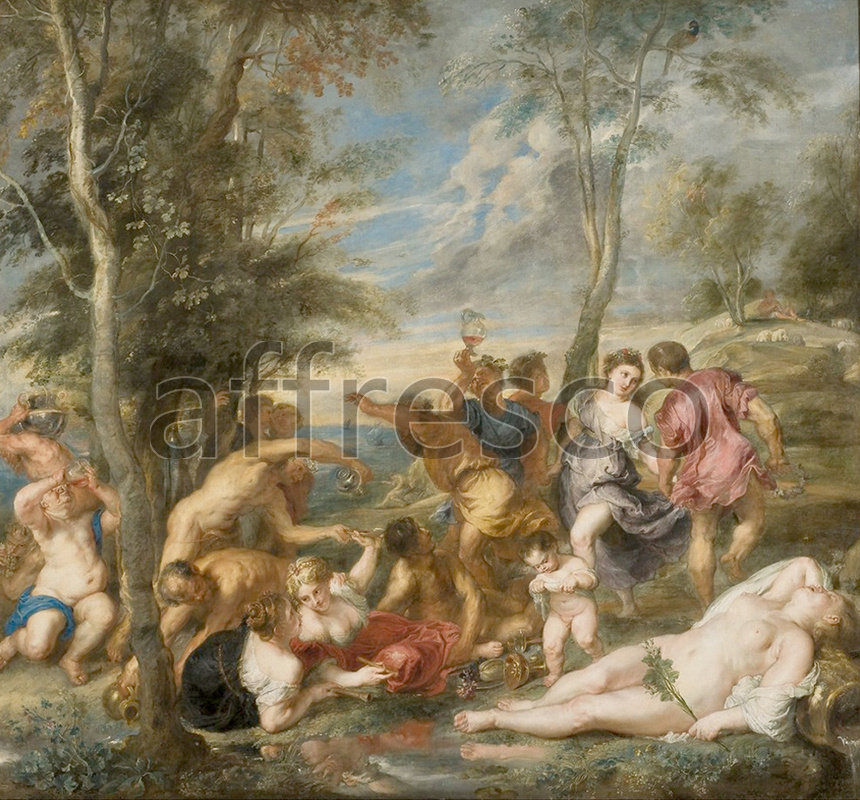 Classical antiquity themes | Peter Paul Rubens The Andrians | Affresco Factory
