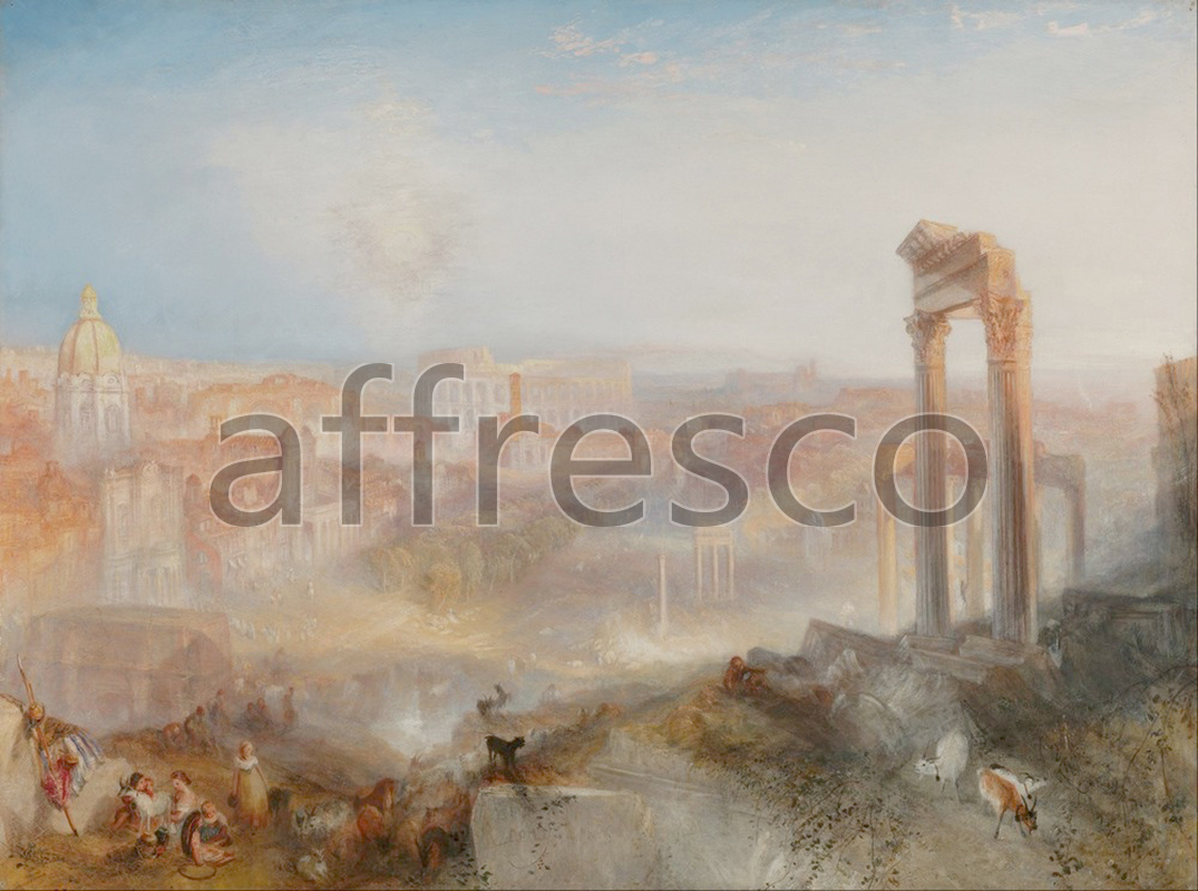Classic landscapes | Joseph Mallord William Turner Modern Rome Campo Vaccino | Affresco Factory