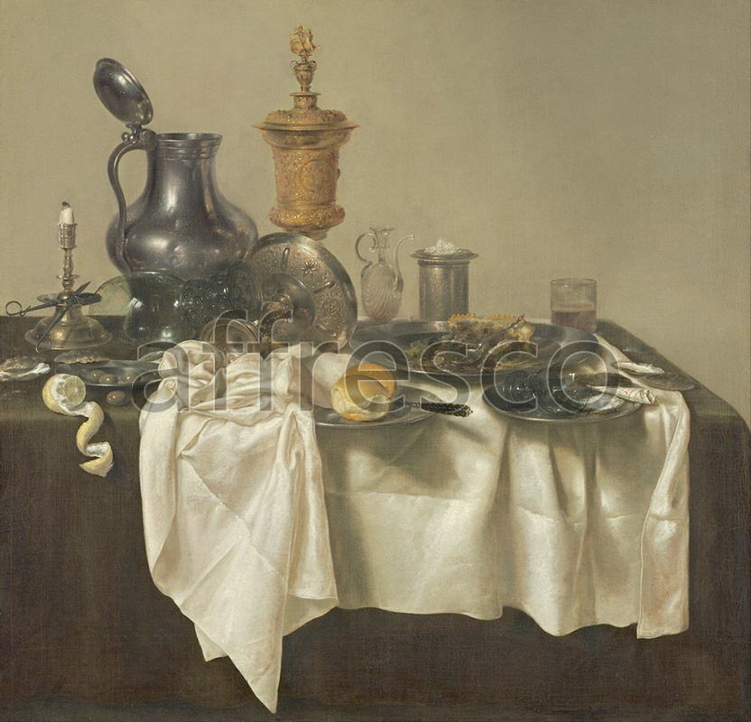 Still life | Willem Claesz Heda Banquet Piece with Mince Pie | Affresco Factory