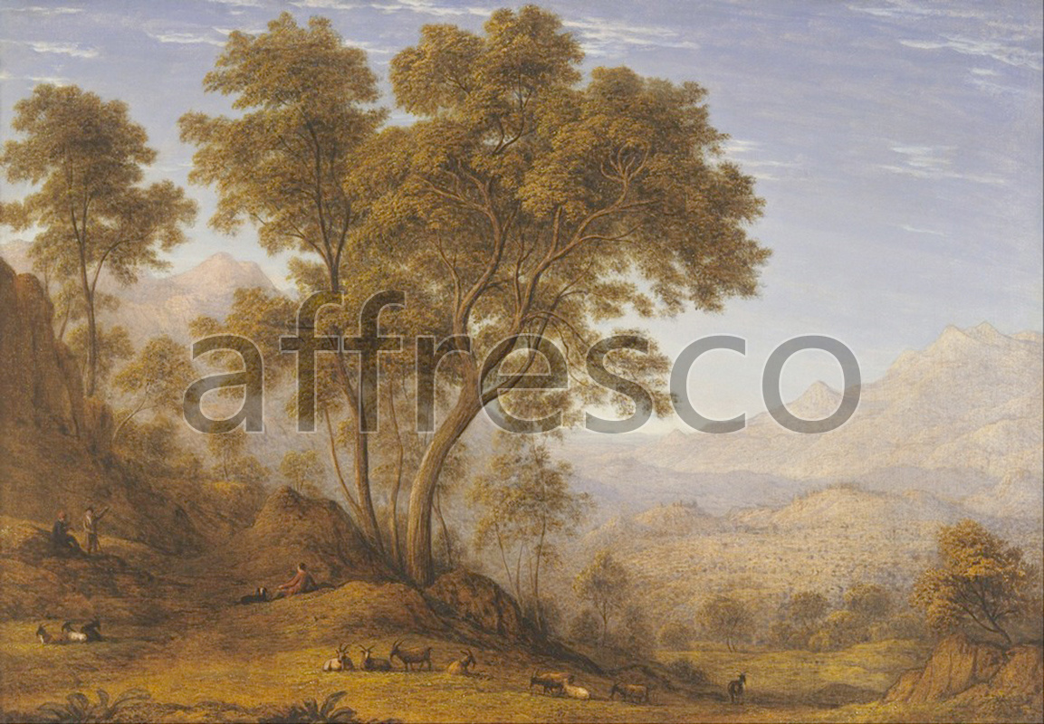 Classic landscapes | John Glover My last view of Italy looking from the alps over Suza | Affresco Factory
