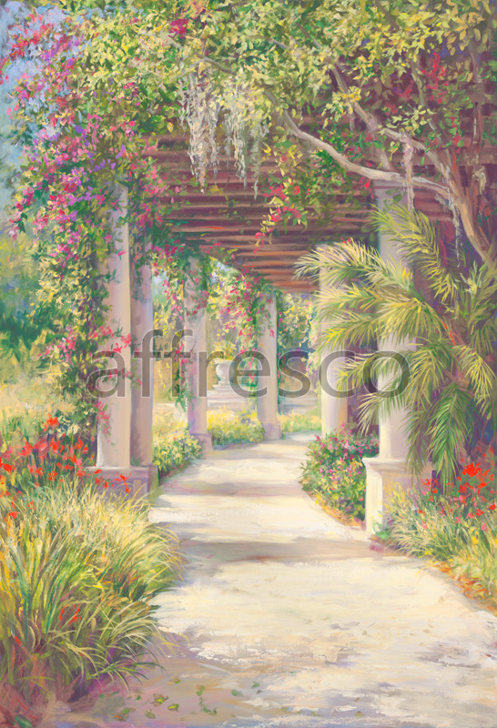 6871 | Picturesque scenery | Small path to a garden | Affresco Factory