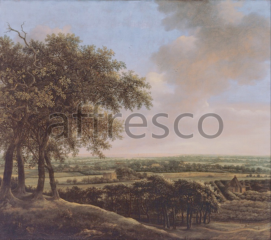 Classic landscapes | Johan de Lagoor Landscape with Four Trees | Affresco Factory