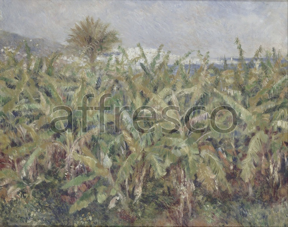 Impressionists & Post-Impressionists | Auguste Renoir Field of Banana Trees | Affresco Factory
