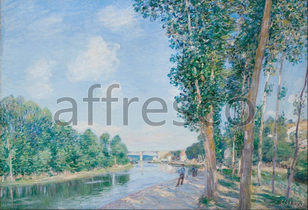Impressionists & Post-Impressionists | Alfred Sisley Saint Mammes  June Sunshine | Affresco Factory