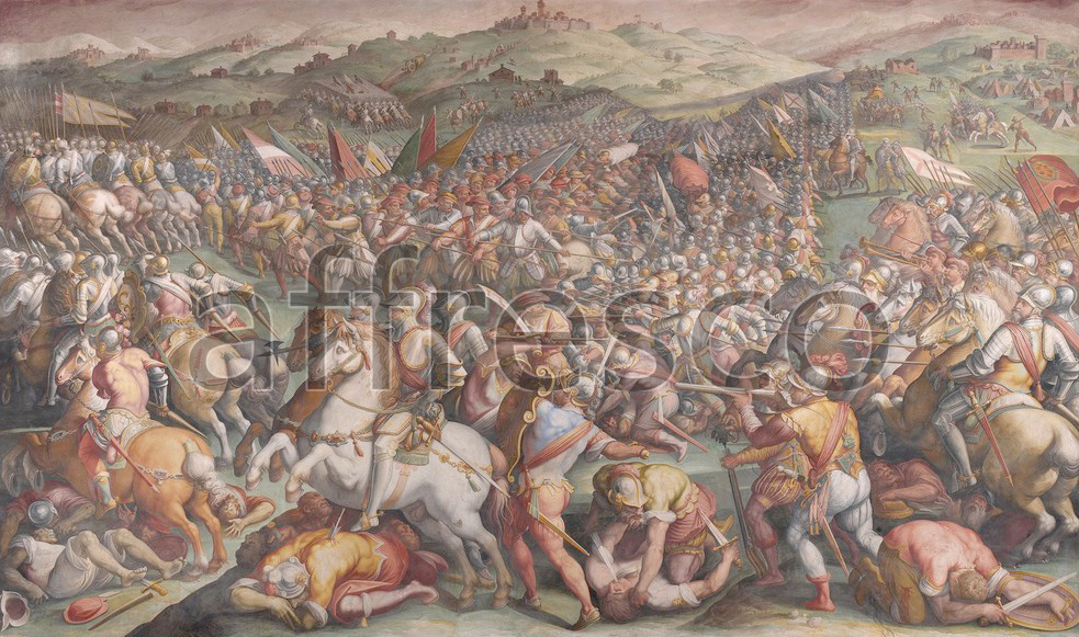 Scenic themes | Giorgio Vasari The battle of Marciano in Val di Chiana | Affresco Factory